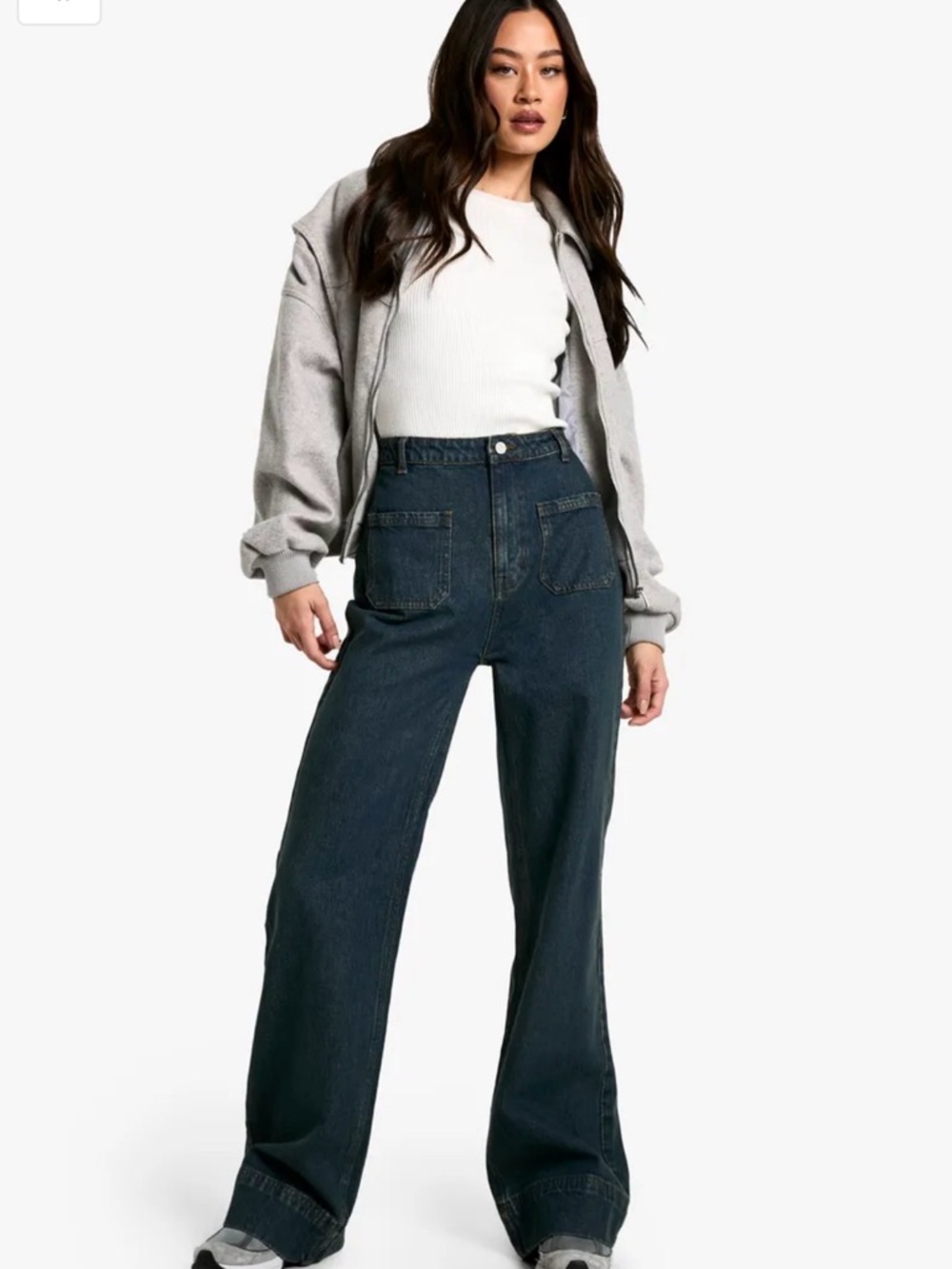 Wide-Leg High-Rise Jeans - TALL